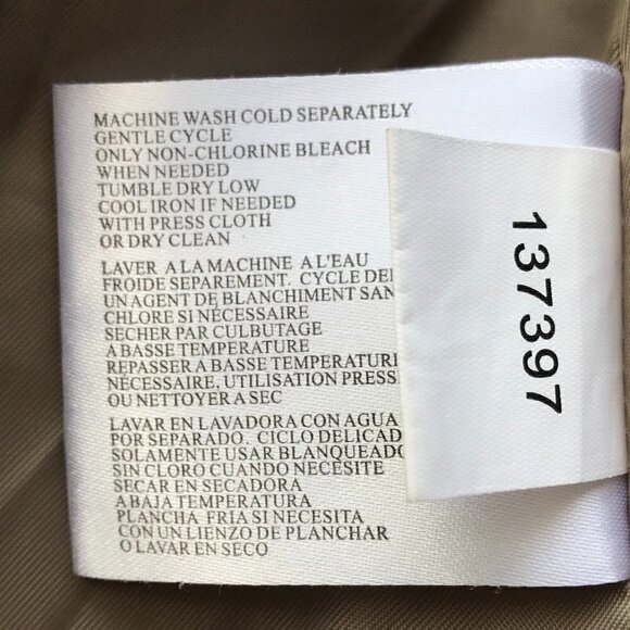 MICHAEL KORS Jacket Hood can zipped in, taupe pewter hardware Utility Anorak L - Picture 12 of 16